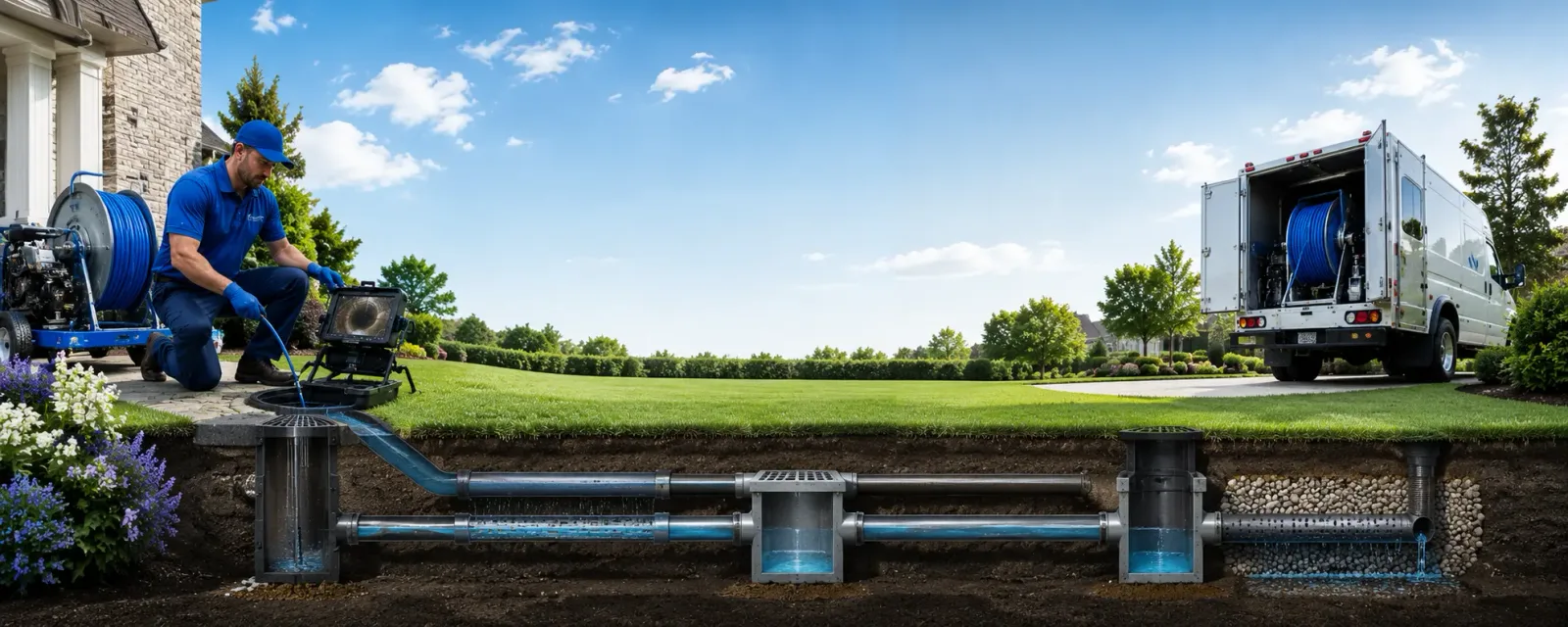 Outdoor drain cleaning information for Lipscomb, TX